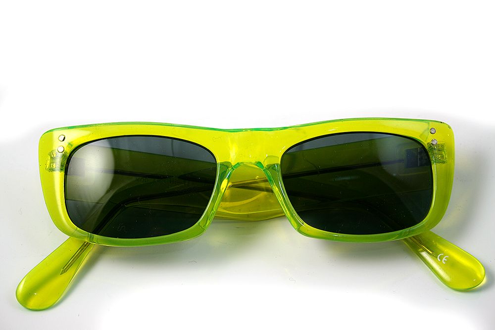 Oblong Neon Green Sunglasses Hi Tek Webstore 